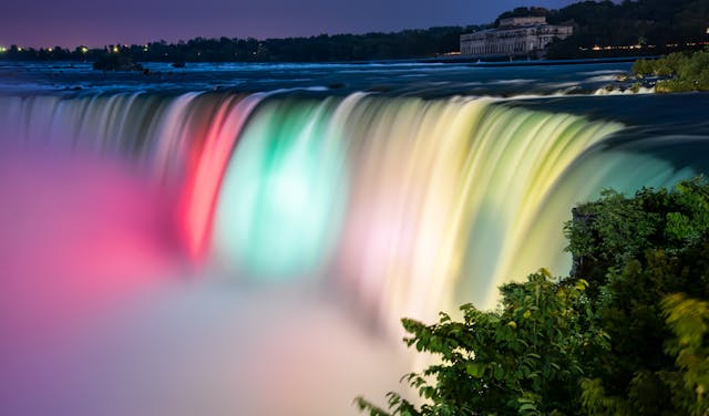 Niagara at night